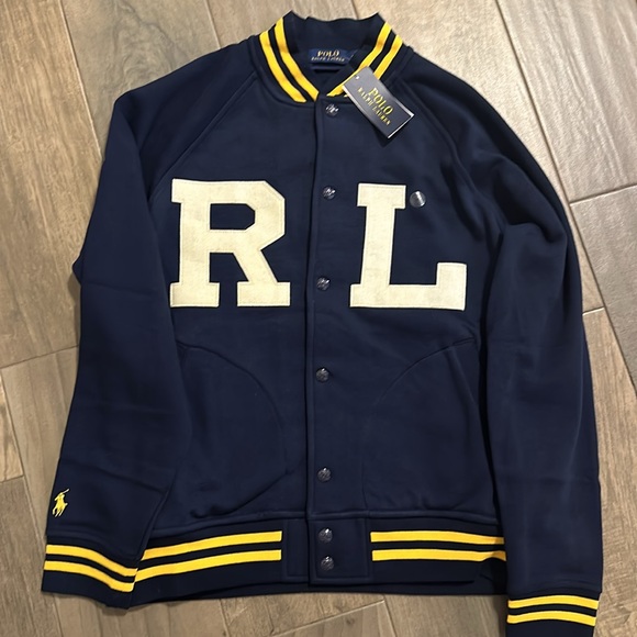 Polo Ralph Lauren Men’s Letterman Jacket NWT - Picture 7 of 8